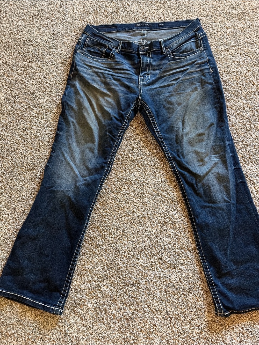 BKE Men’s Dark Blue Flare Jeans